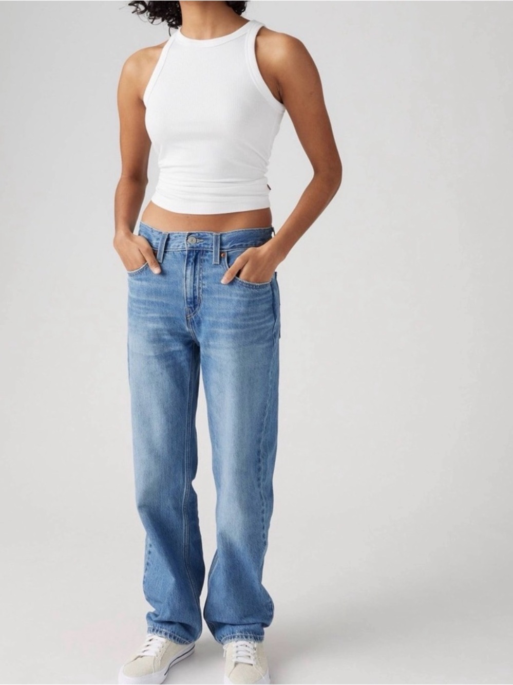 Classic Light Blue Straight-Leg Women’s Jeans